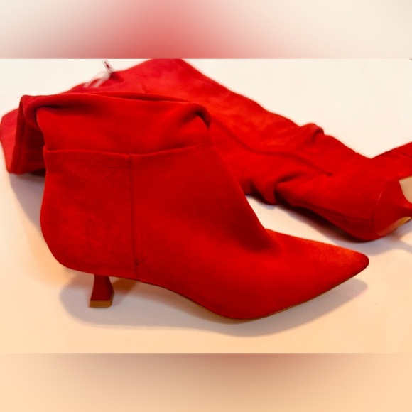 Gianni BiniRyder Suede Slouchy Kitten Heel Tall Boots size 5.5 (G) - Picture 7 of 8